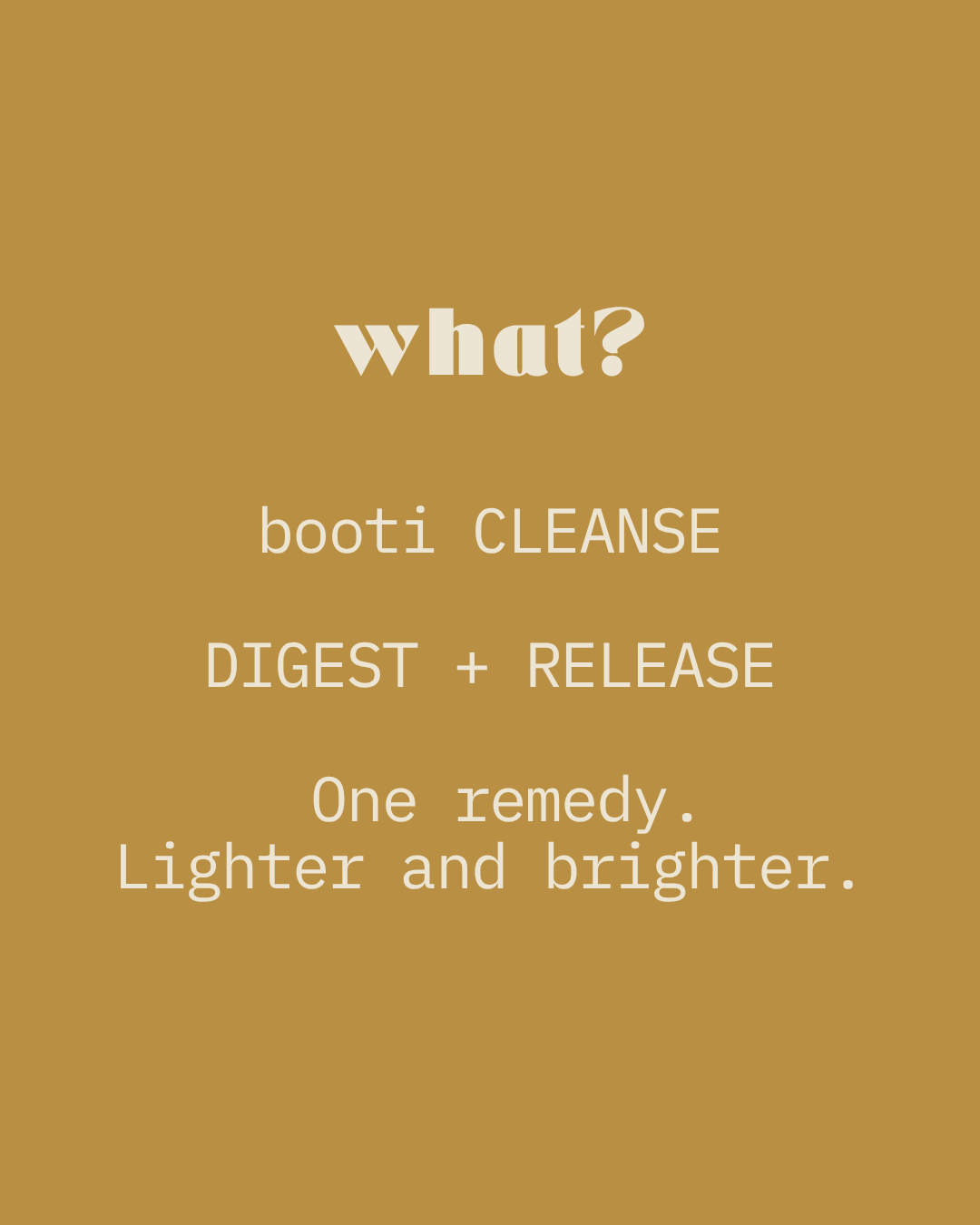booti CLEANSE
